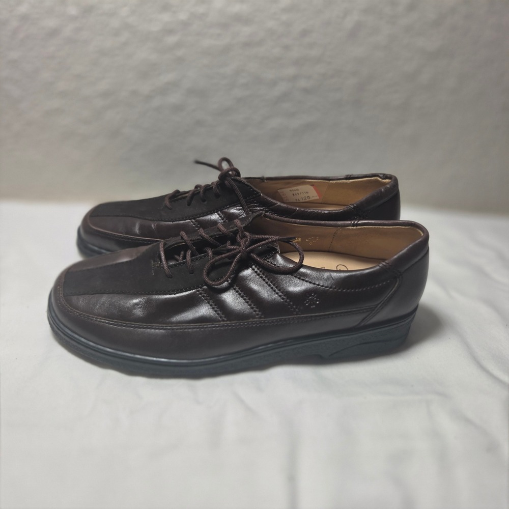 Ganter Original VARIO Dark Brown Leather Lace Up Walking Shoes German 7.5 G